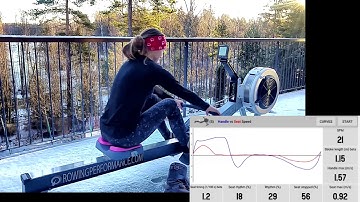 Measuring rowing technique with RowP App on the Concept2
