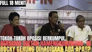 OFF THE RECORD!! ROCKY GERUNG TOKOH OPOSISI DAN SULTAN HAMENGKUBUWONO 10, SEPEMIKIRAN ADA APA?