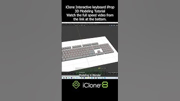 iClone Interactive keyboard iProp Tutorial #iclone #iprop #prop #3dmodeling #3danimation #tutorial