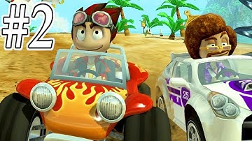 Beach Buggy Racing - Gameplay Walkthrough Part 2 - Boss and Coconut Cups Maps