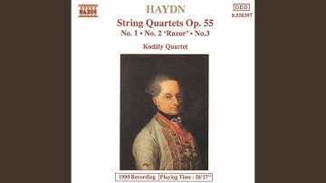 String Quartet No. 45 in A Major, Op. 55, No. 1, Hob. III:60: III. Menuetto