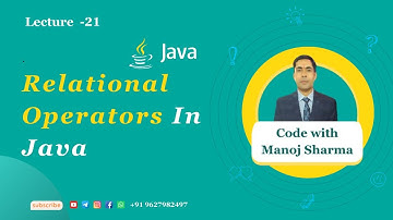 Relational Operators In Java #operatorsinjava #relational  #relationaloperators  #javaprogramming