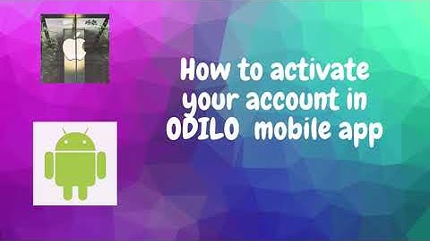 ACD-ODILO How to download and activate your account in ODILO mobile app