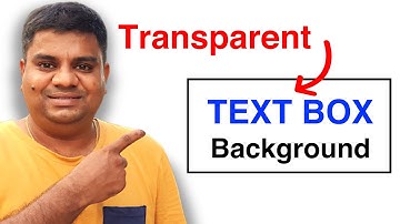 How to Make Text Box Background Transparent in Word Document