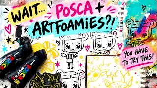 🎨 POSCA MOP’R + ARTFOAMIES?! YOU HAVE TO TRY THIS!
