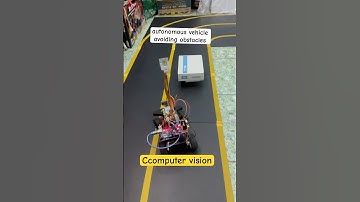autonomous vehicle avoiding obstacles #ccomputervision #selfdrivecars