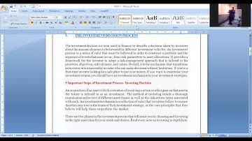 BCOM VI SEMESTER FUNDAMENTALS OF INVESTMENT UNIT I