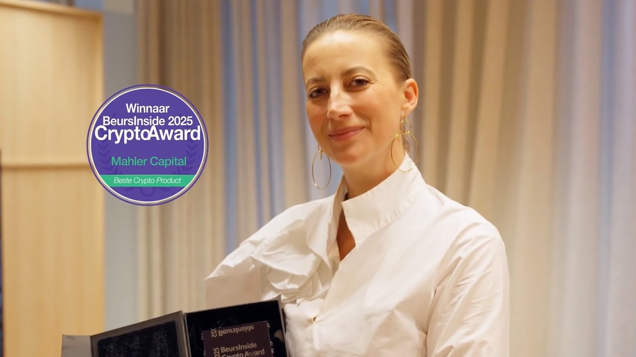 Winner of the Best Crypto Product 2025 – Awarded by BeursInside – Mahler  Capital