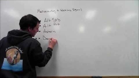 Rules 34 Maneuvering and Warning Signals | Sound and Light Signals