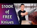 I gave $100,000 of knives away for free