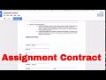 What is An Assignment Of Contract For Wholesaling ?