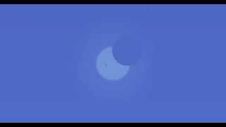 Computer Simulation of Partial Solar Eclipse from San Diego Oct 23, 2014