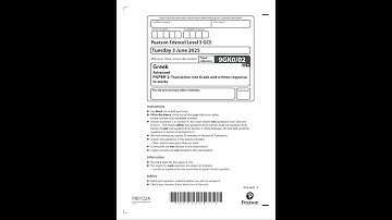 Merged 2025 Pearson EDEXCEL A Level Greek Paper 2 And Mark Scheme 9gk0 02