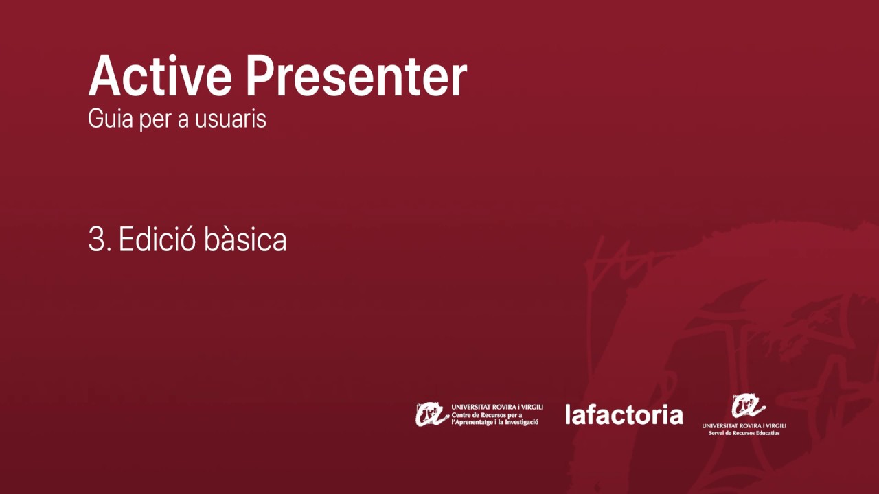 Tutorial Active Presenter - 03. Edició bàsica - YouTube