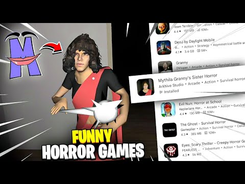 TRYING FUNNIEST horror games !! ft @Mythpat horror game