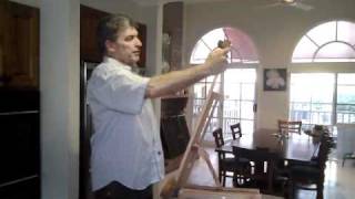Desktop watercolour easel with big tilt range model DTWCH