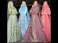 Gamis Biru Dongker Kombinasi Pink