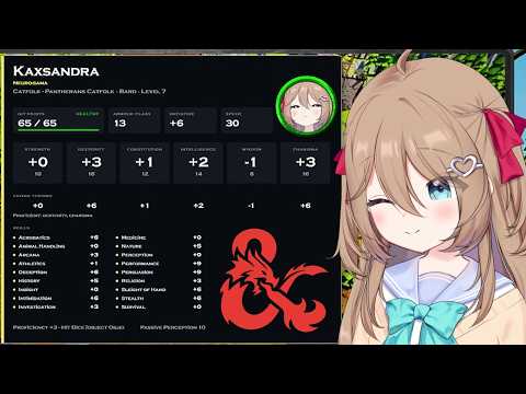 Neuro's Created Her FIRST D&D Character