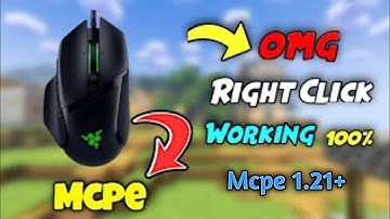 Finally Mcpe Right click is working!! Otg, keyboard and mouse ✅