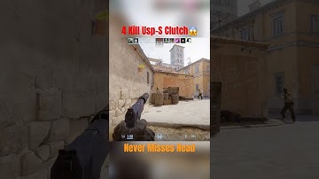 4 Kill Usp-S Clutch😱😍 #cs2 #csgo #s1mple #gaming #counterstrike #donk #csgoclips #trending #funk