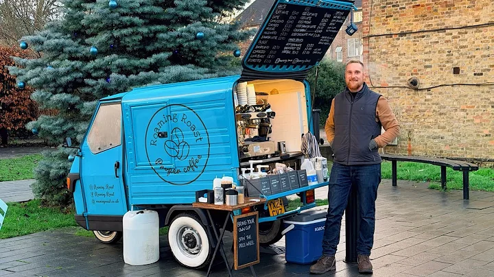 How to Start a Coffee Shop | Barista Life in a Small Coffee Truck | London Van Life Silent Vlog 4K