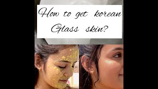 How to get korean glass skin //DIY facepack for clear glass skin