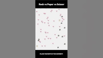 Rock Paper Scissor Round 26 #asmr #animated #animation #speed #rockpaperscissors #simulation #adhd