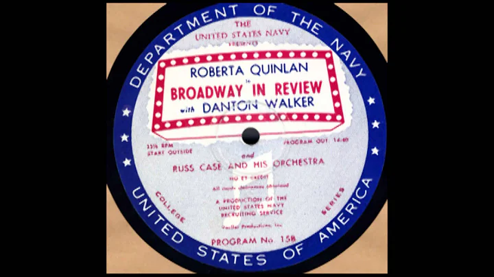 Broadway in Review #15B: Roberta Quinlan - ca. 195...