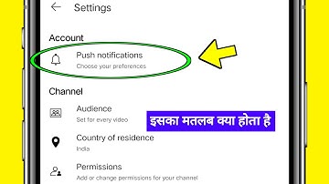 What is the meaning of push notifications | Youtube studio push notifications