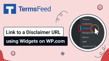 Link to a Disclaimer URL using Widgets on WordPress.com