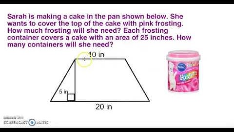 Area of a Trapezoid Real Word Problem