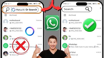 How to Remove Meta AI From WhatsApp (2025) | Turn Off Meta AI Chat & Search Button