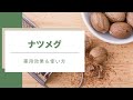 「使い方が分からない！」とよく問い合わせを頂くスパイス：ナツメグ☆ 薬用効果、致死量など！