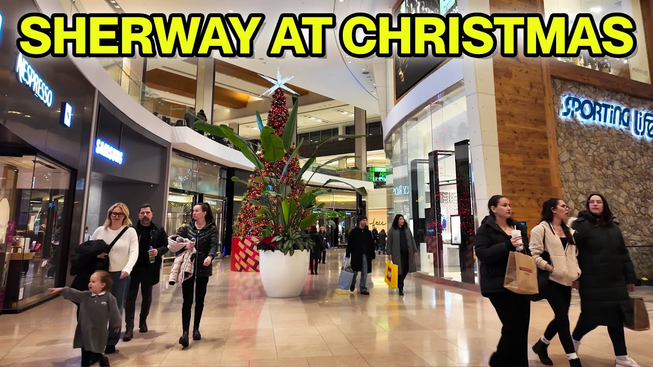 Sherway Gardens at Christmas | Toronto Festive Mall Walk 2025