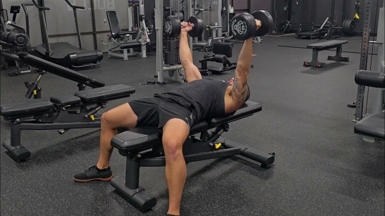 Dumbbell Barrel Chest Press (Flat Bench) YouTube