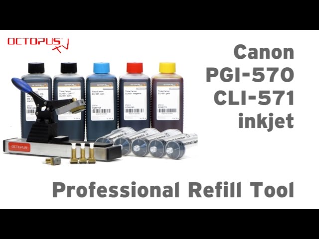 Refill Canon PGI570 CLI571 PGI270 CLI271 inkjet cartridges by