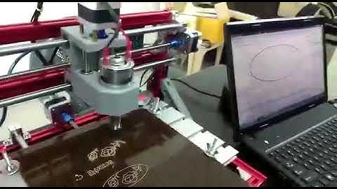 Test for mini CNC Laser 3018 Engraving machine