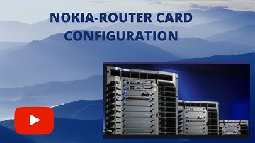Card&MDA configuration in SROS