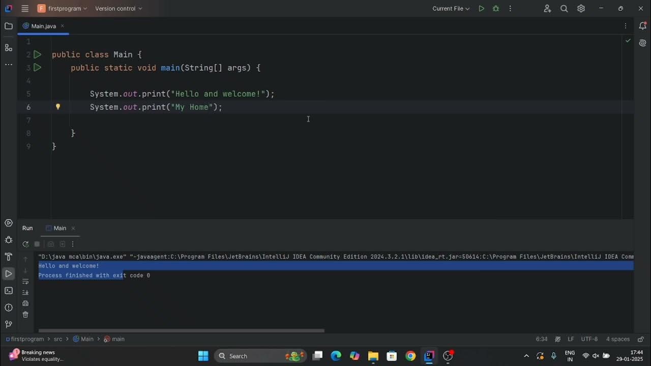 How to run java Program | How to print Java Code | How to output java ...