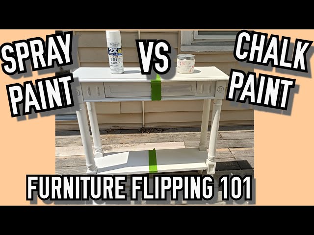 Rust-Oleum Chalky Spray Paint vs Regular Chalk Paint - Sarah Joy