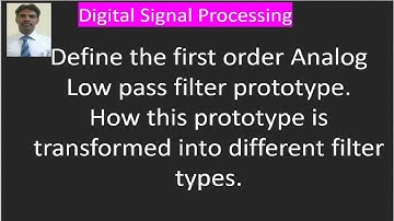 Analog to analog transformation frequency transformation