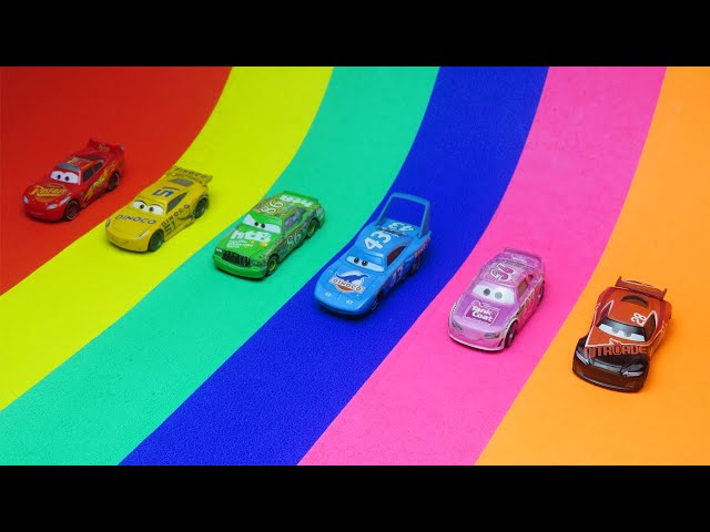 car toys for kids learn colors for children with racing car