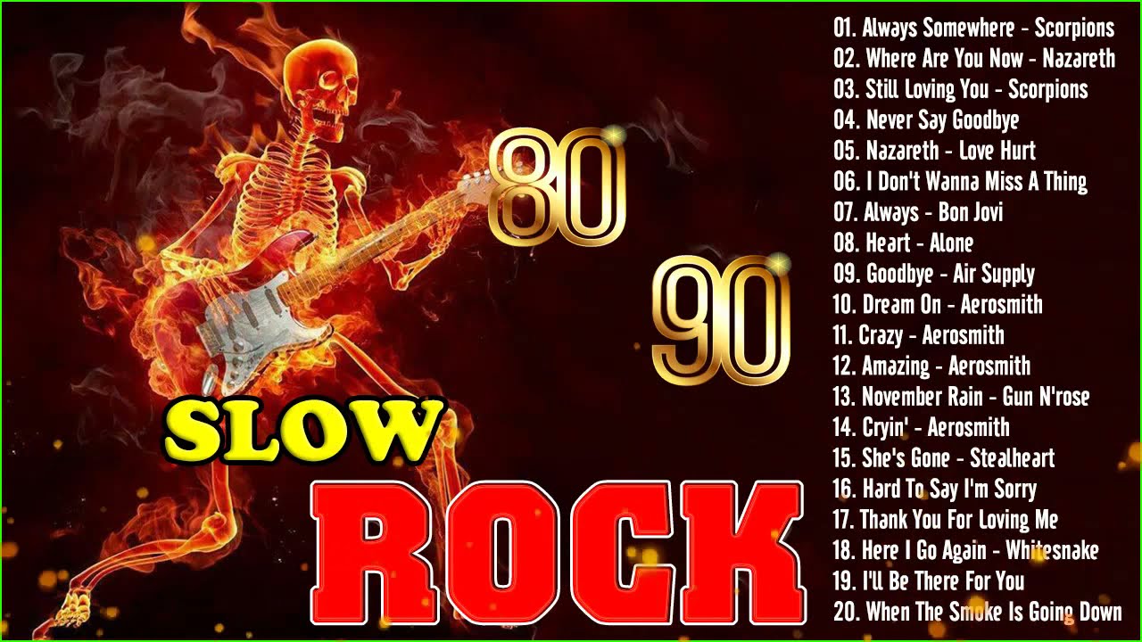 Lagu Best Slow Rock Barat 80an - 90an terbaik terpopuler - Album slow