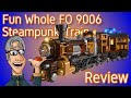 Der beleuchtete 💡 Steampunk-Zug fährt ein 🚂 Fun Whole FO 9006 - Review | 4K