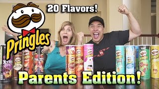 PRINGLES CHALLENGE Parents Edition!!! Can You Guess the Potato Chip Challenge!
