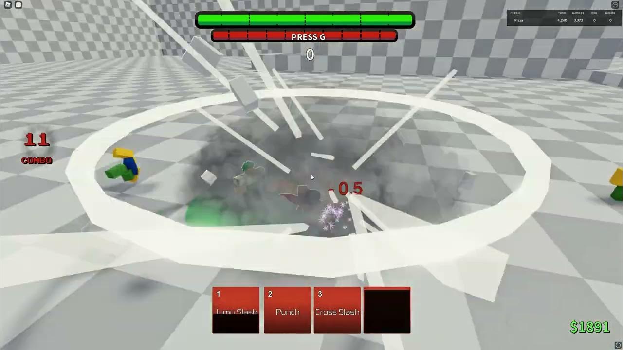 (ABA) How to combo extend with jump slash downslam (needed for a