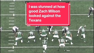 I was shocked at how good Zach Wilson looked against the Texans