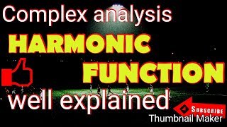 HARMONIC FUNCTION | easy explanation