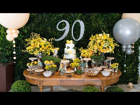 Decoração Aniversario Adulto 90 anos #vlog #decor #makingof