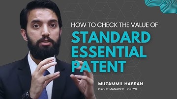 How to check the value of the standard essential patent